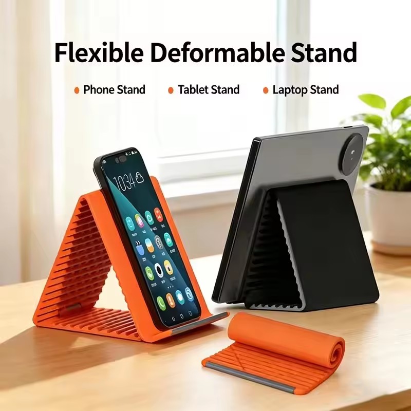 Laptop Accessories Organizer - Lazy Portable Phone Stand Silicone Desktop