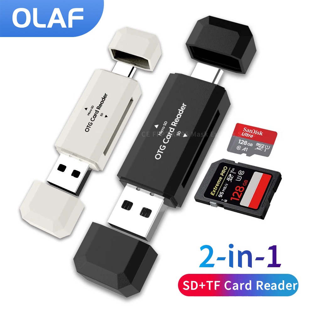 Laptop Accessories For Programmers - 2 in 1 Type C SD