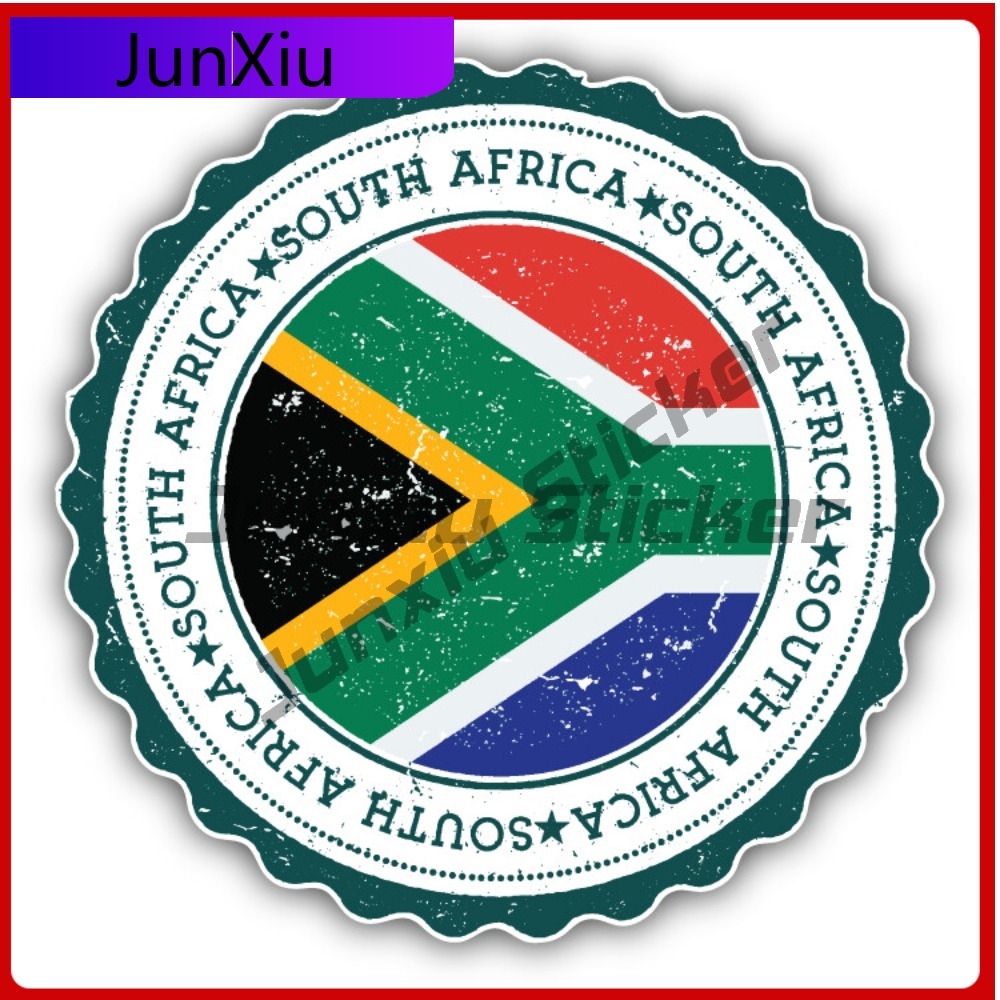 Laptop Accessories South Africa - South Africa Flag Creative Sticker Stamp