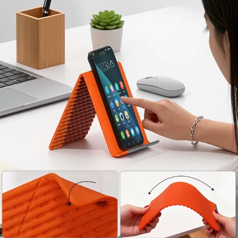 Laptop Accessories Organizer - Flexible Foldable Silicone Phone Holder Portable