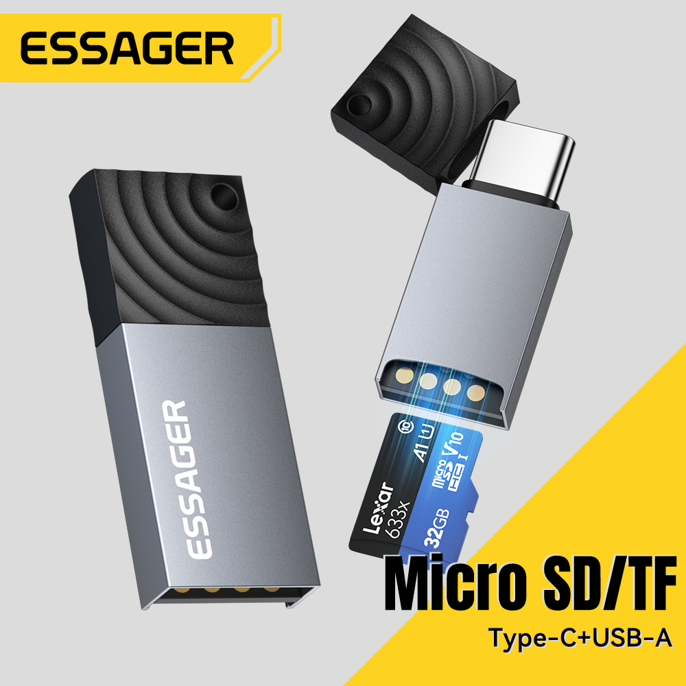 Laptop Accessories For Programmers - Essager 2 in 1 TF SD