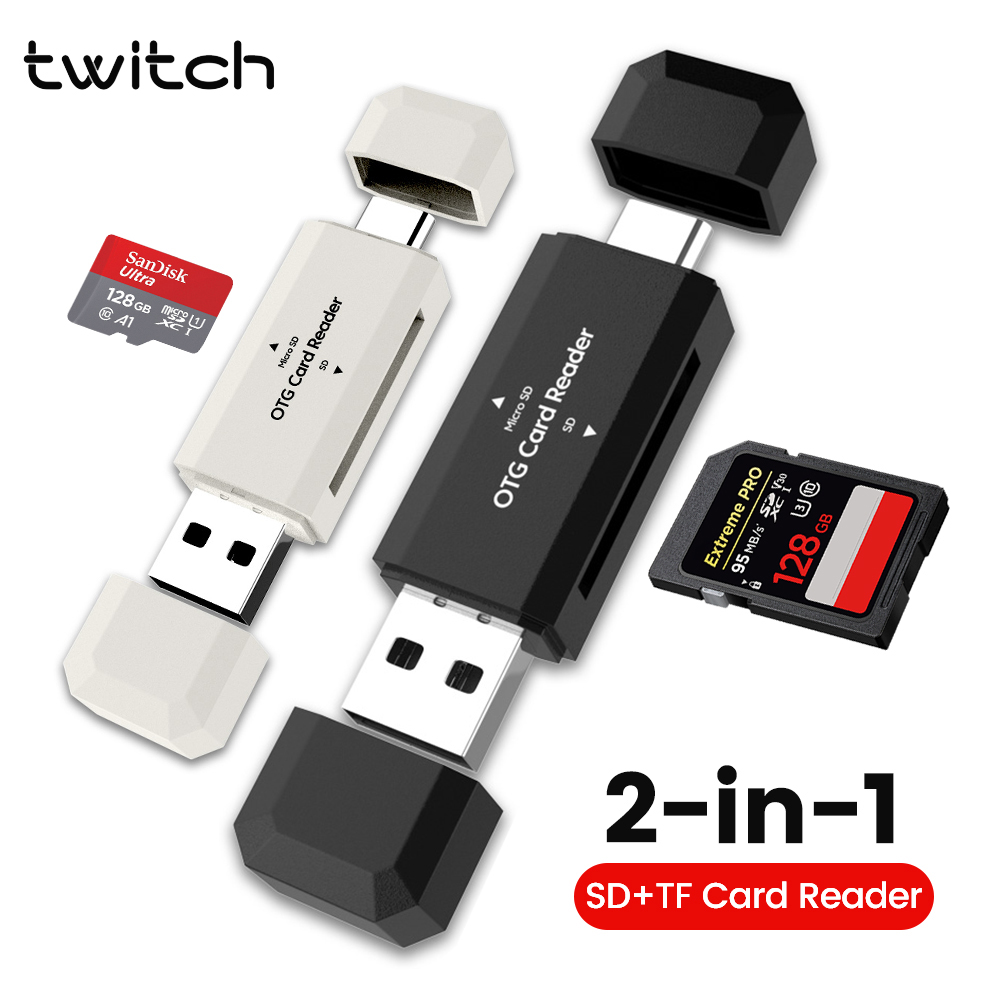 Laptop Accessories For Programmers - 2 in 1 Type C SD