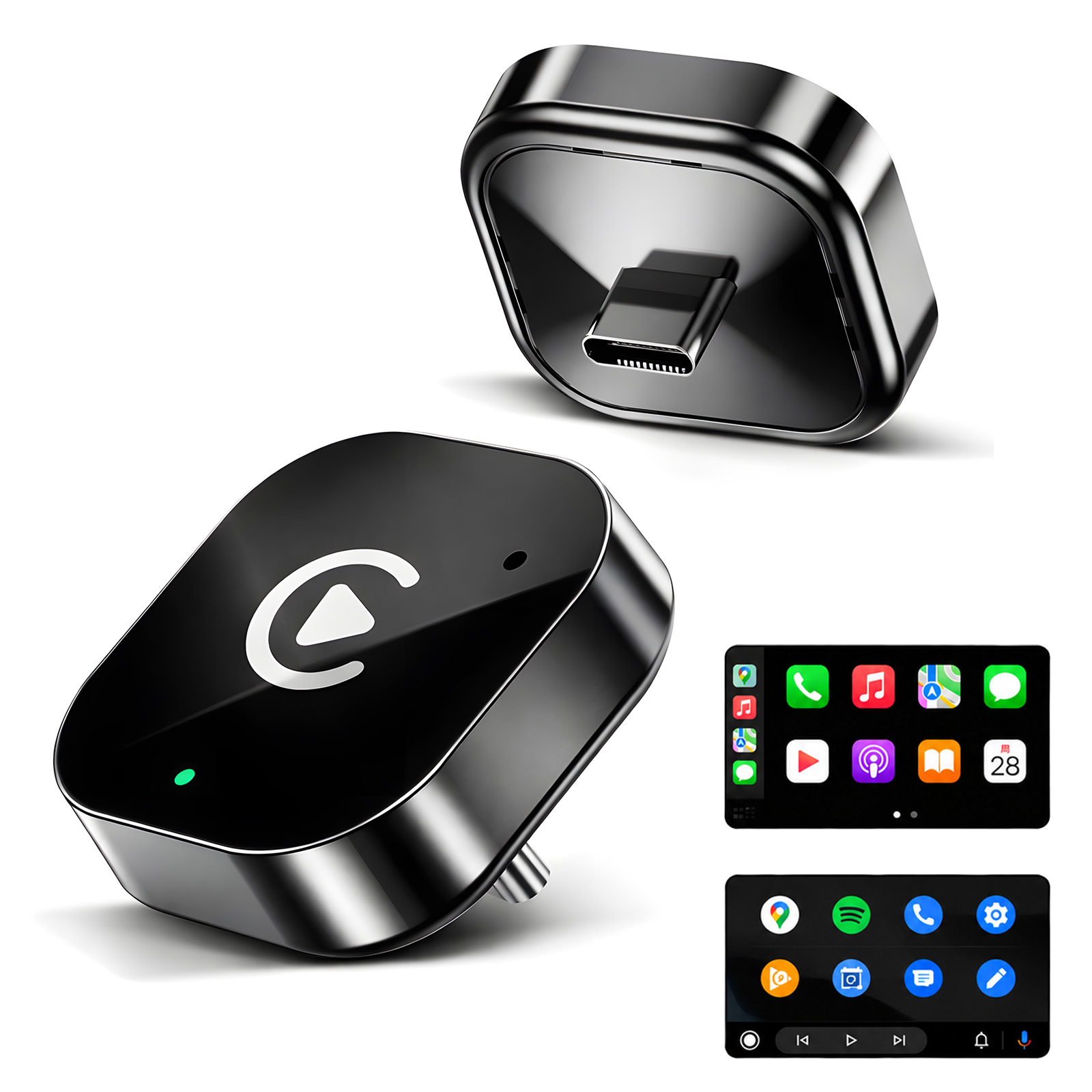 USB C Wireless CarPlay & Andro - Usb C Power Adapter recension och pris