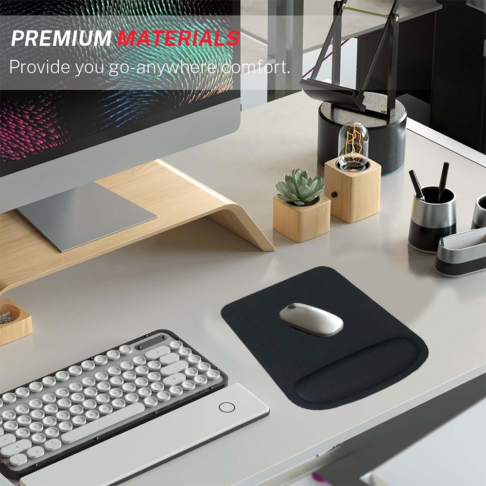 Mouse Pad Desk Mat Floral Lett - Laptop Accessories For Wrist Support recension och pris
