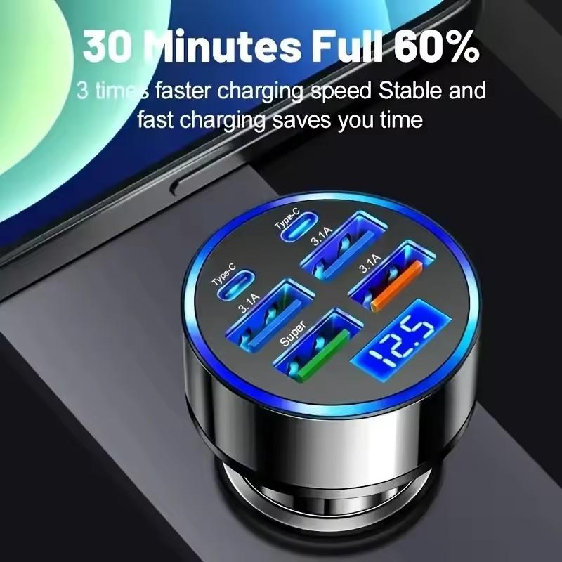 300W PD Car Charger 6 Ports Fa - Usb C Power Adapter recension och pris