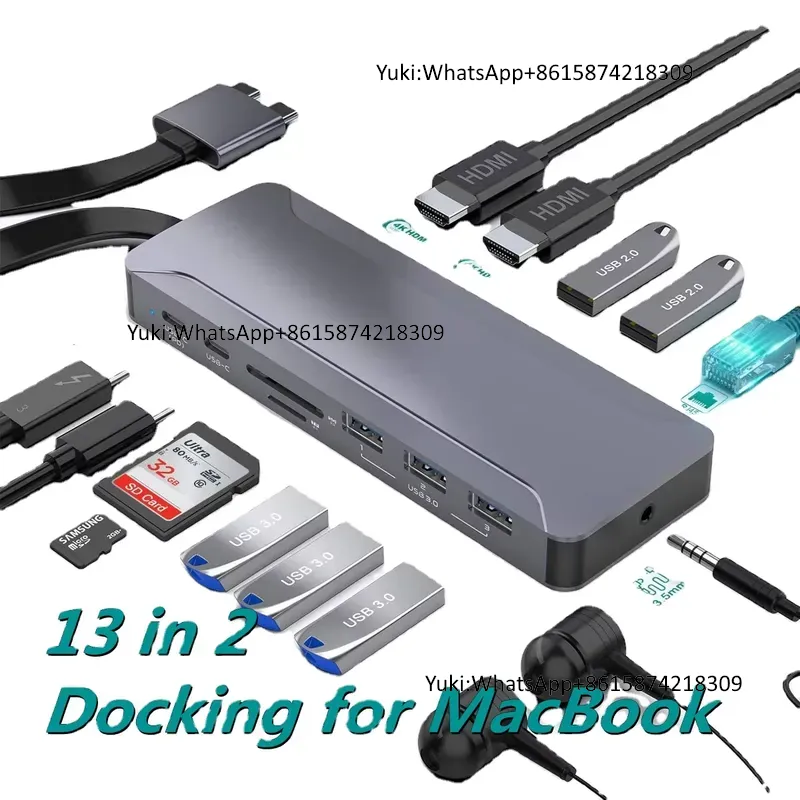 Hot Selling Dual Display Scree - Usb C Docking Hub recension och pris