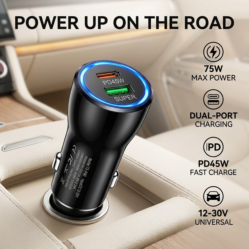 Dual Port 45W USB C Car Charge - Usb C Power Adapter recension och pris