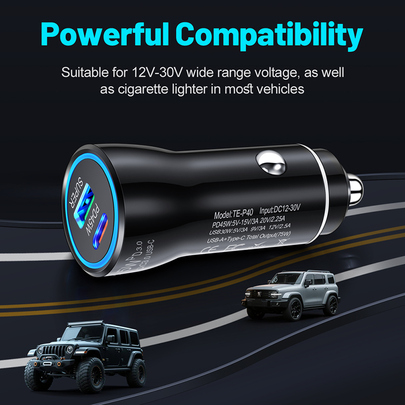 Dual Port 45W USB C Car Charge - Usb C Power Adapter recension och pris