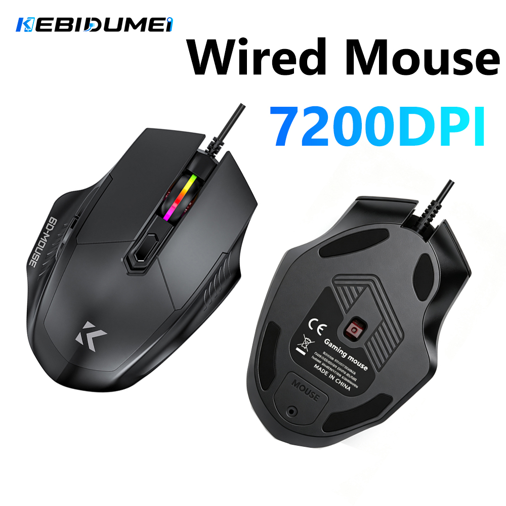 KEBIDUMEI 7200DPI Wired Mouse  - Laptop Accessories Rgb recension och pris