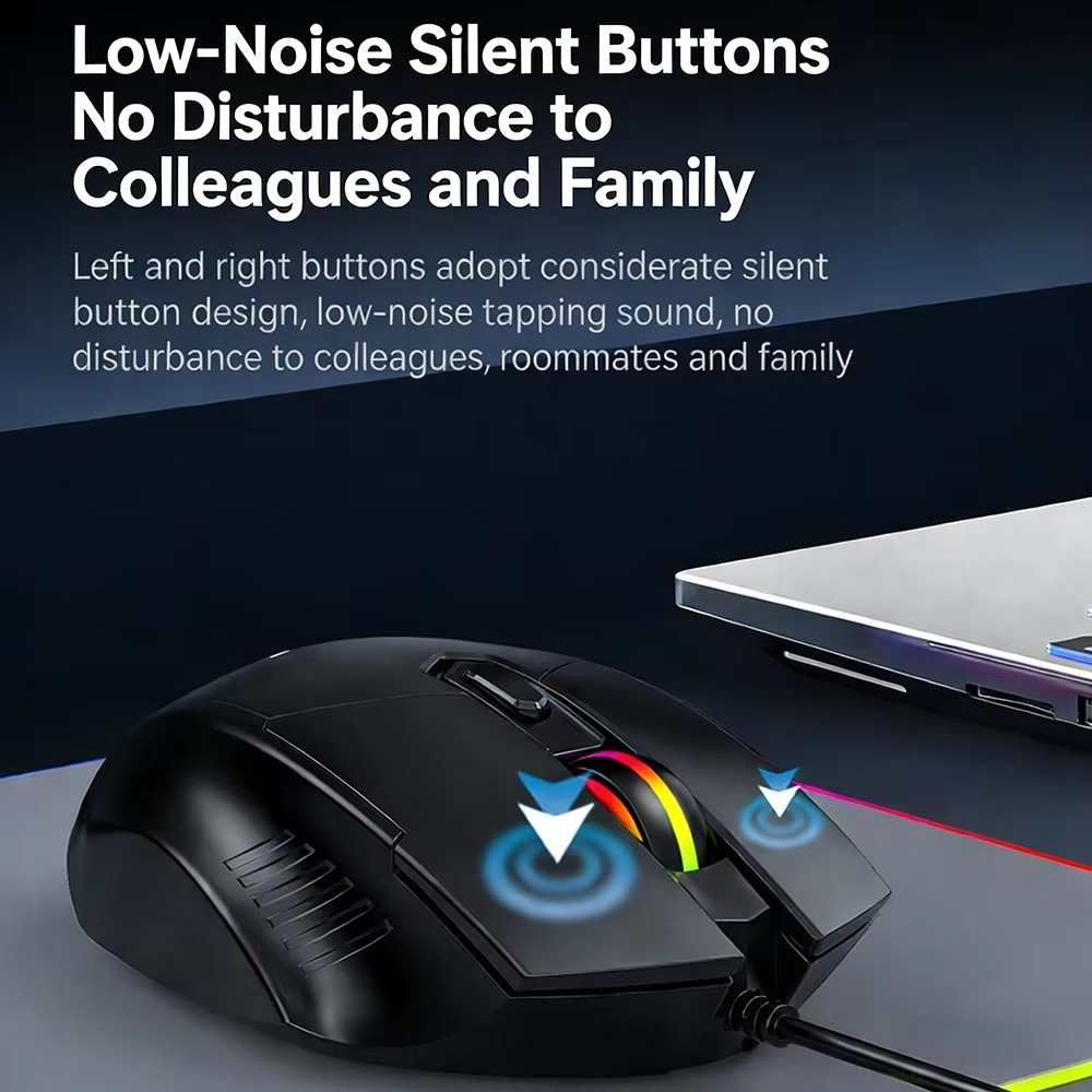 KEBIDUMEI 7200DPI Wired Mouse  - Laptop Accessories Rgb recension och pris