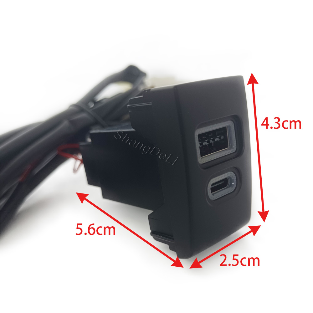 1PC Car Charger Socket QC3.0 D - Usb C Power Adapter recension och pris