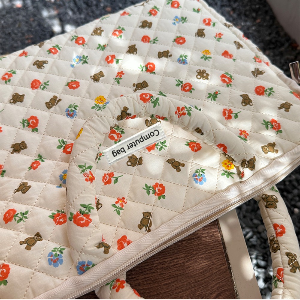 Korean Floral Laptop Bag 14/16 - Laptop Accessories Travel Case recension och pris