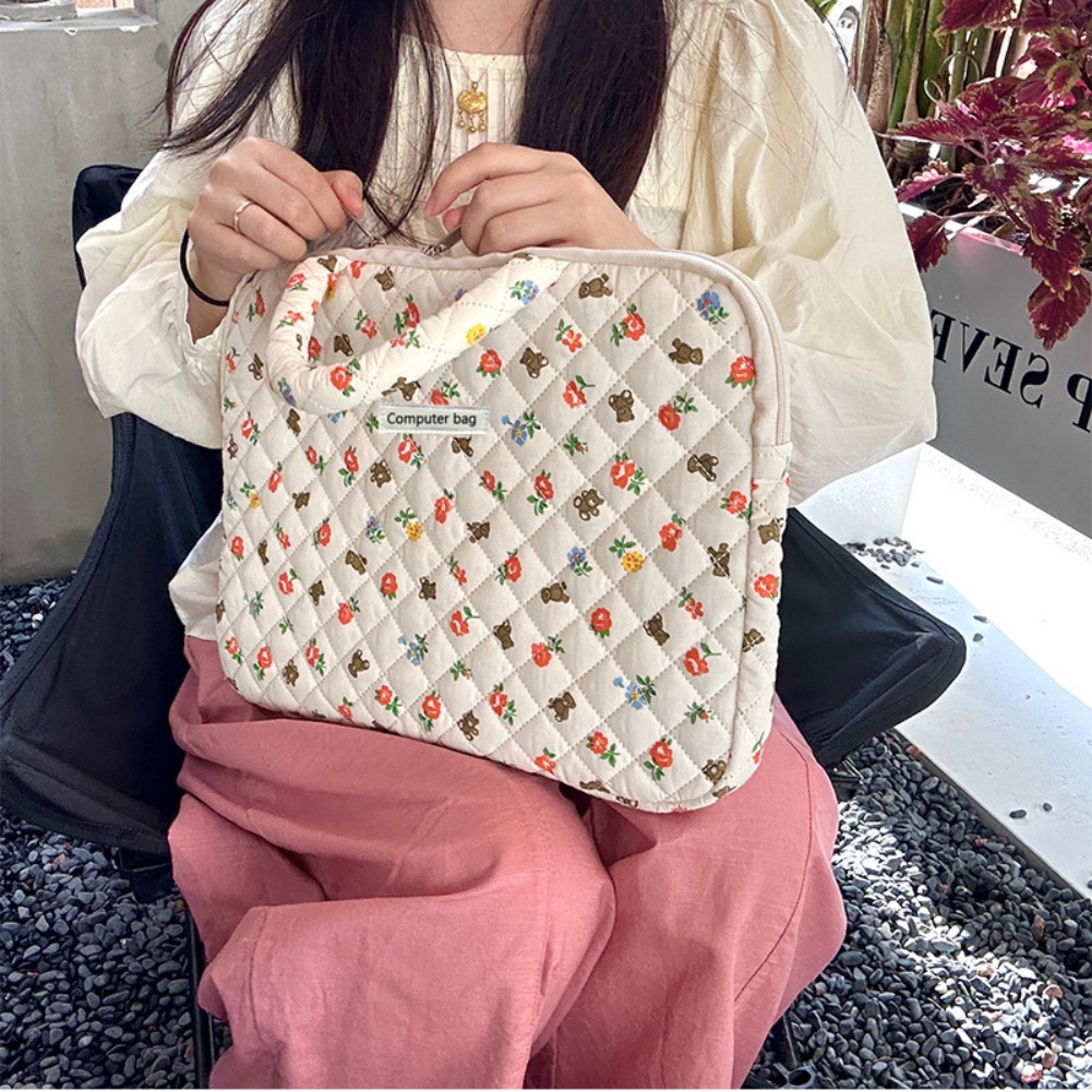 Korean Floral Laptop Bag 14/16 - Laptop Accessories Travel Case recension och pris