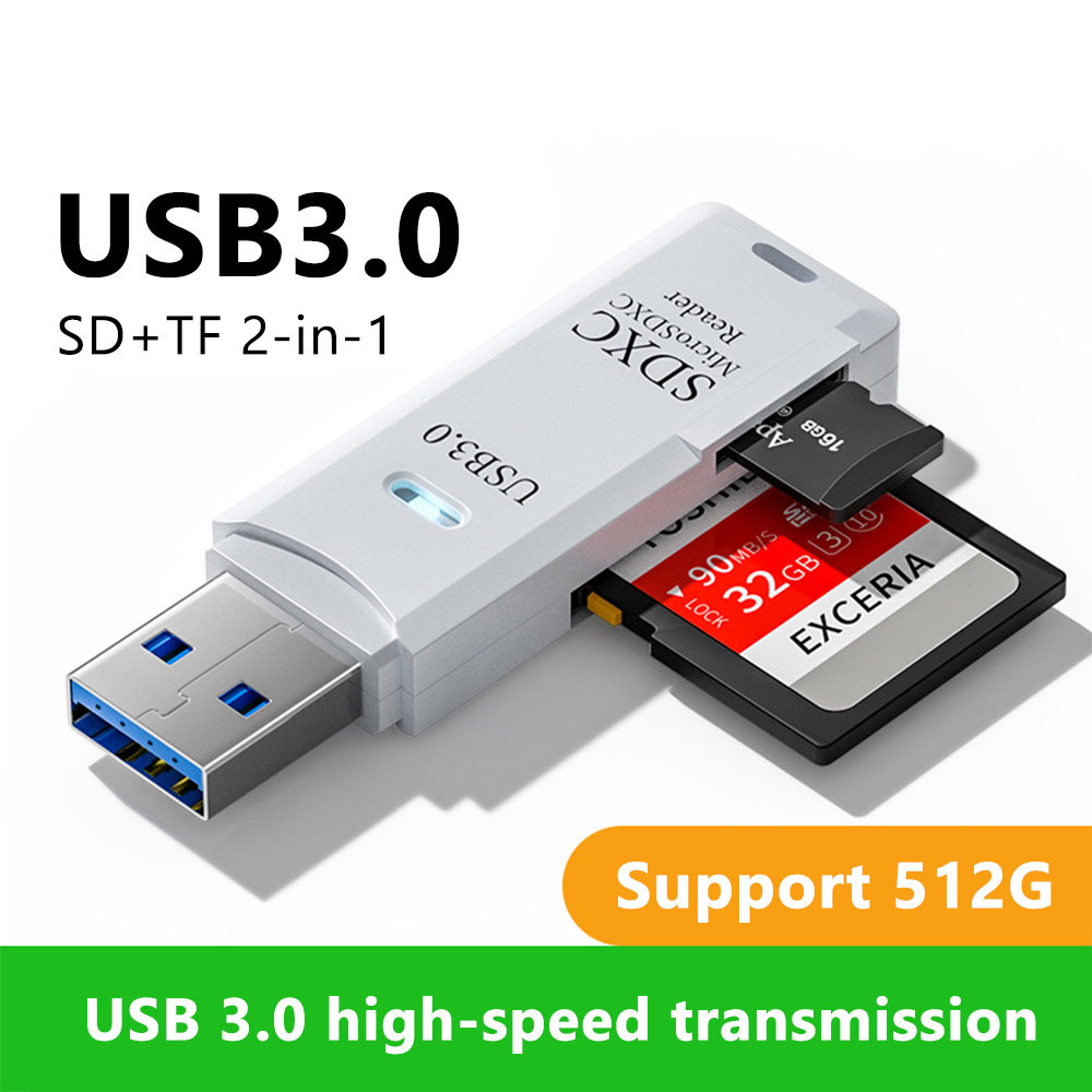 2 In 1 USB 3.0 Card Reader Mic - Laptop Accessories For Programmers recension och pris