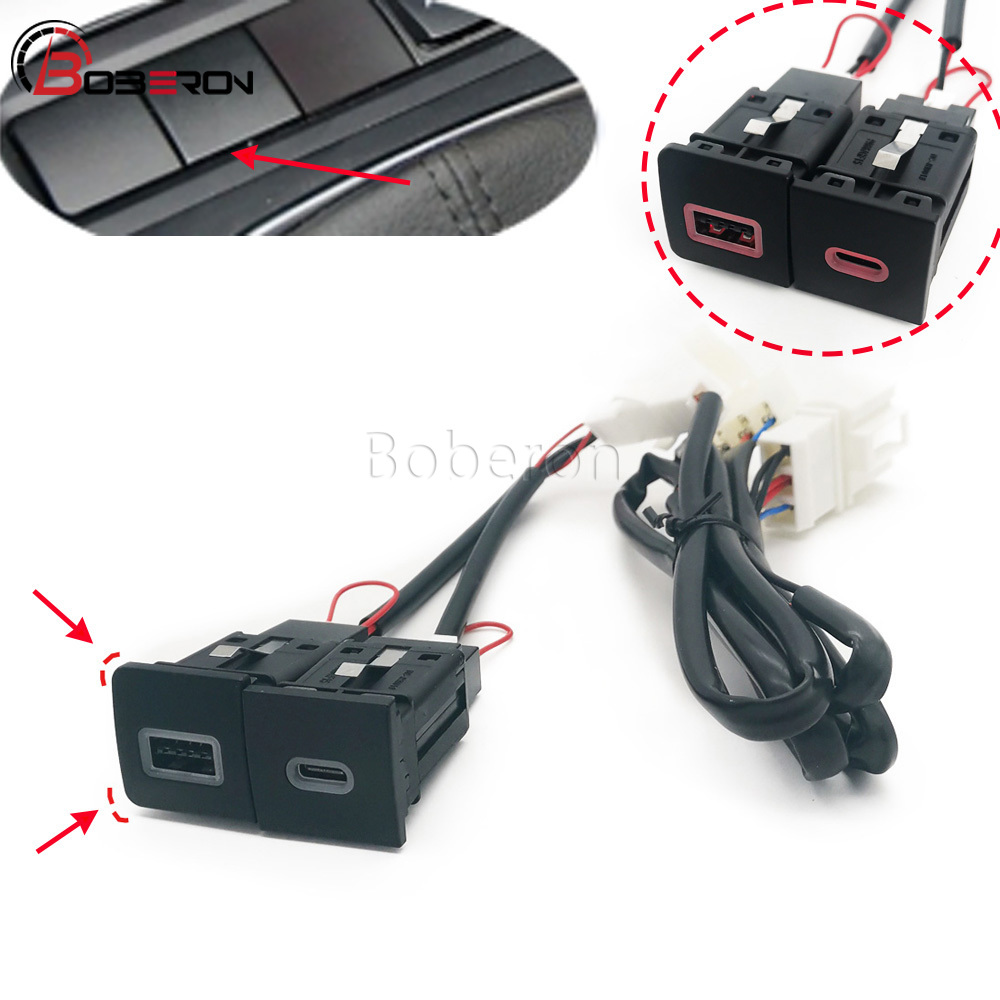 Red LED Quick Car Charger Sock - Usb C Power Adapter recension och pris