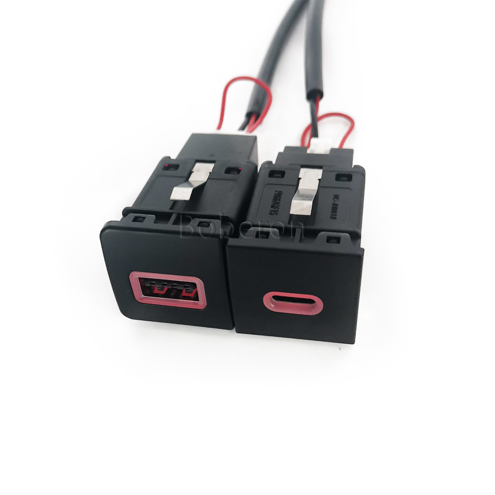Red LED Quick Car Charger Sock - Usb C Power Adapter recension och pris