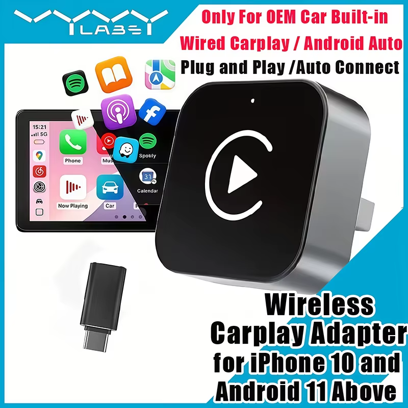 2-in-1 Wireless CarPlay Adapte - Usb C Power Adapter recension och pris