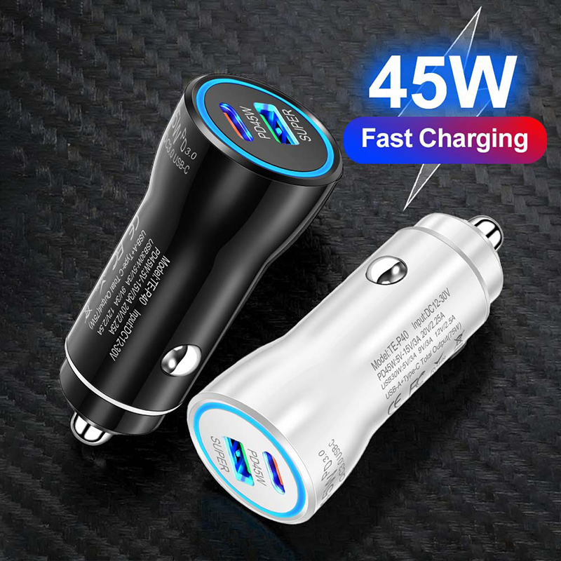 Fast Charging 45W Car Charger  - Usb C Power Adapter recension och pris