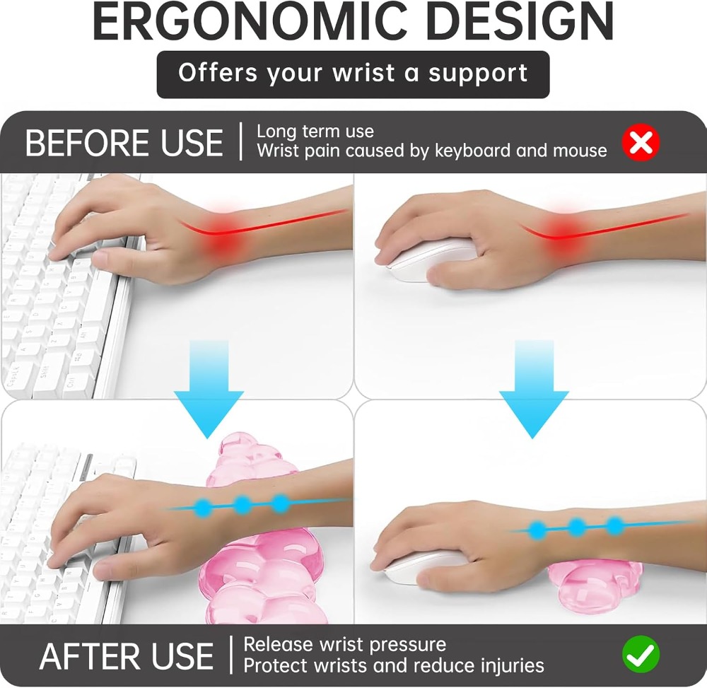 Soft Cloud Gel Mouse Pad With  - Laptop Accessories For Wrist Support recension och pris