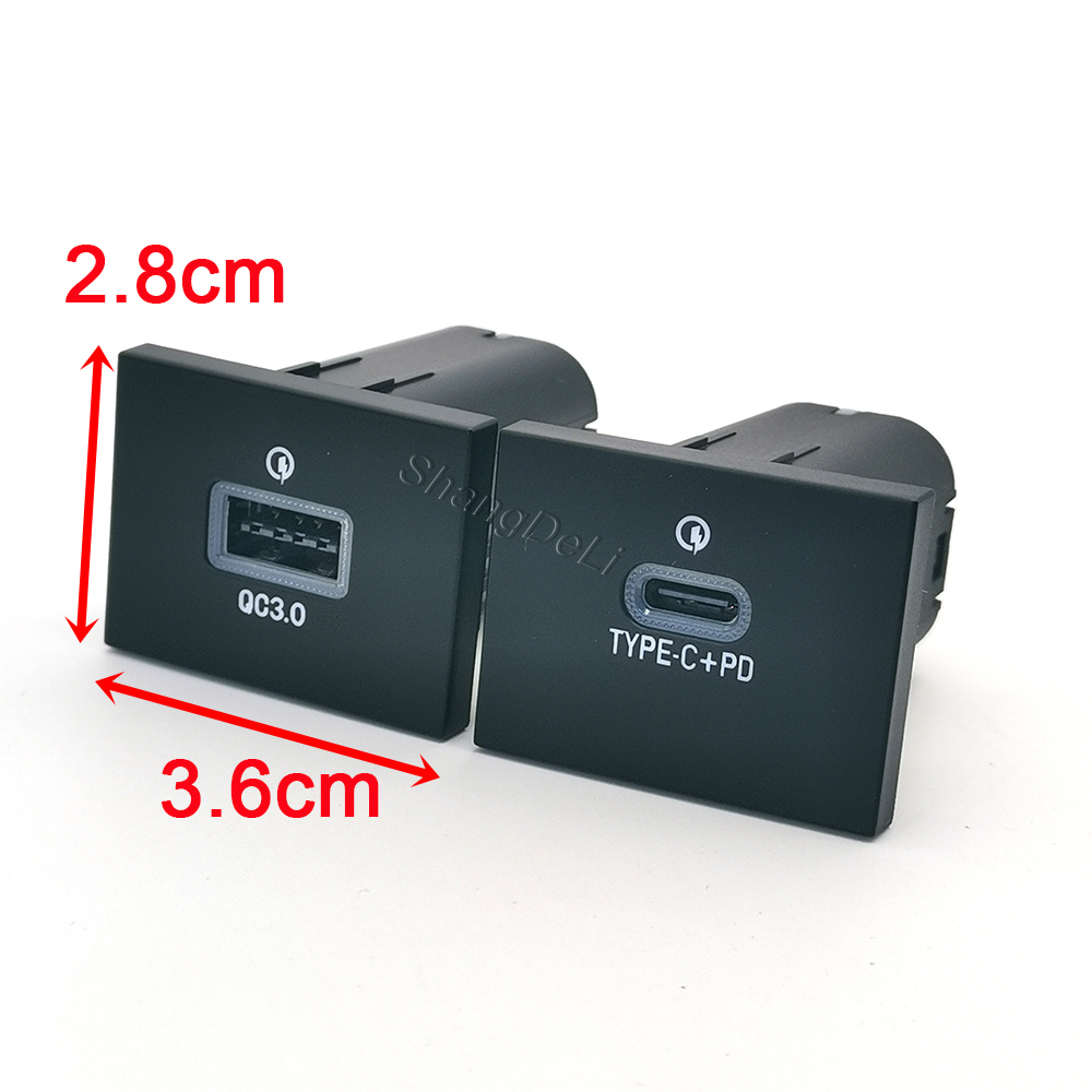 1PC Fit  For Ford Focus 2004-2 - Usb C Power Adapter recension och pris