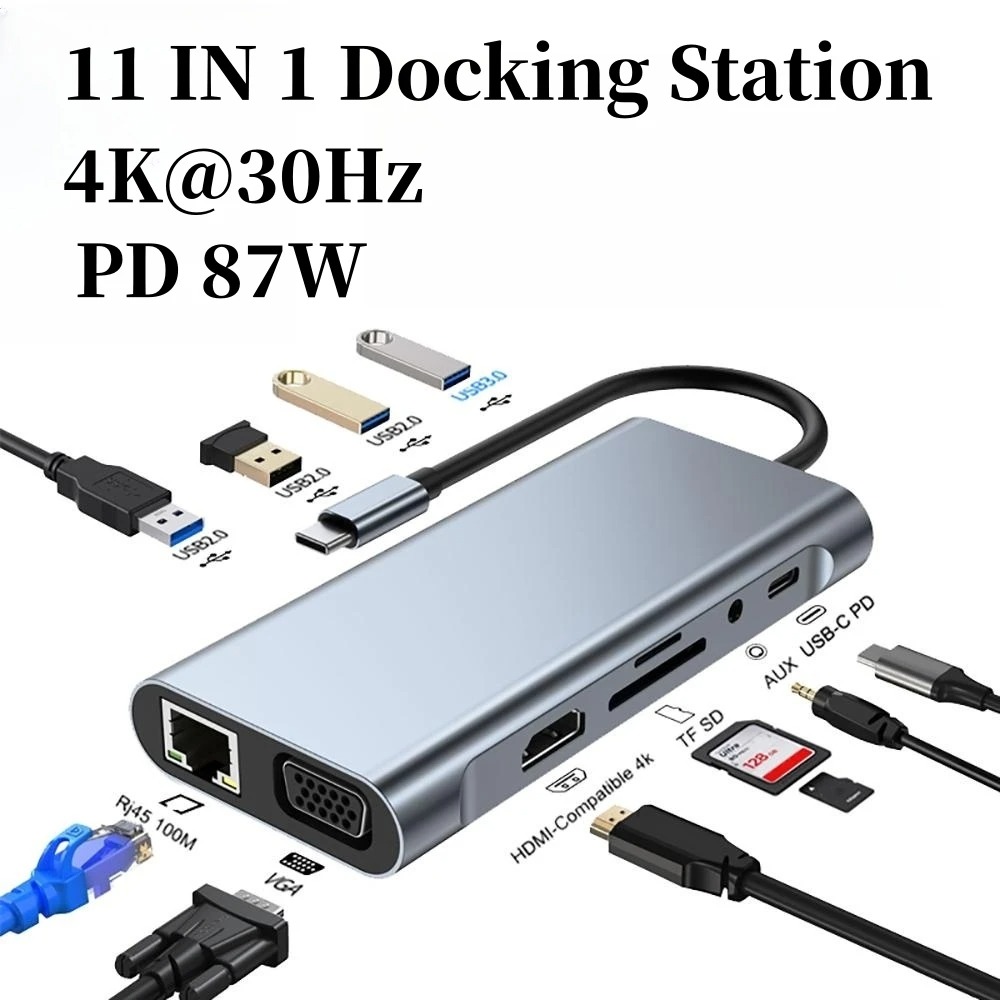 4/7/8/11in1 Docking Hub 4K USB - Usb C Docking Hub recension och pris