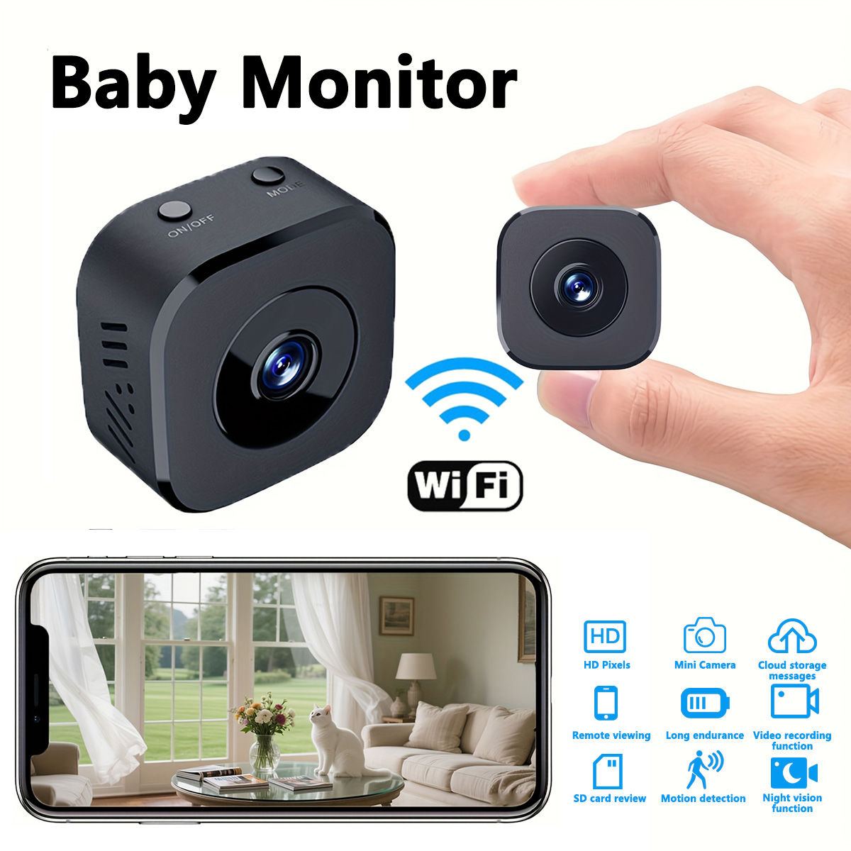 1080P HD Mini WiFi Camera Indo - Monitor Portable Usb recension och pris