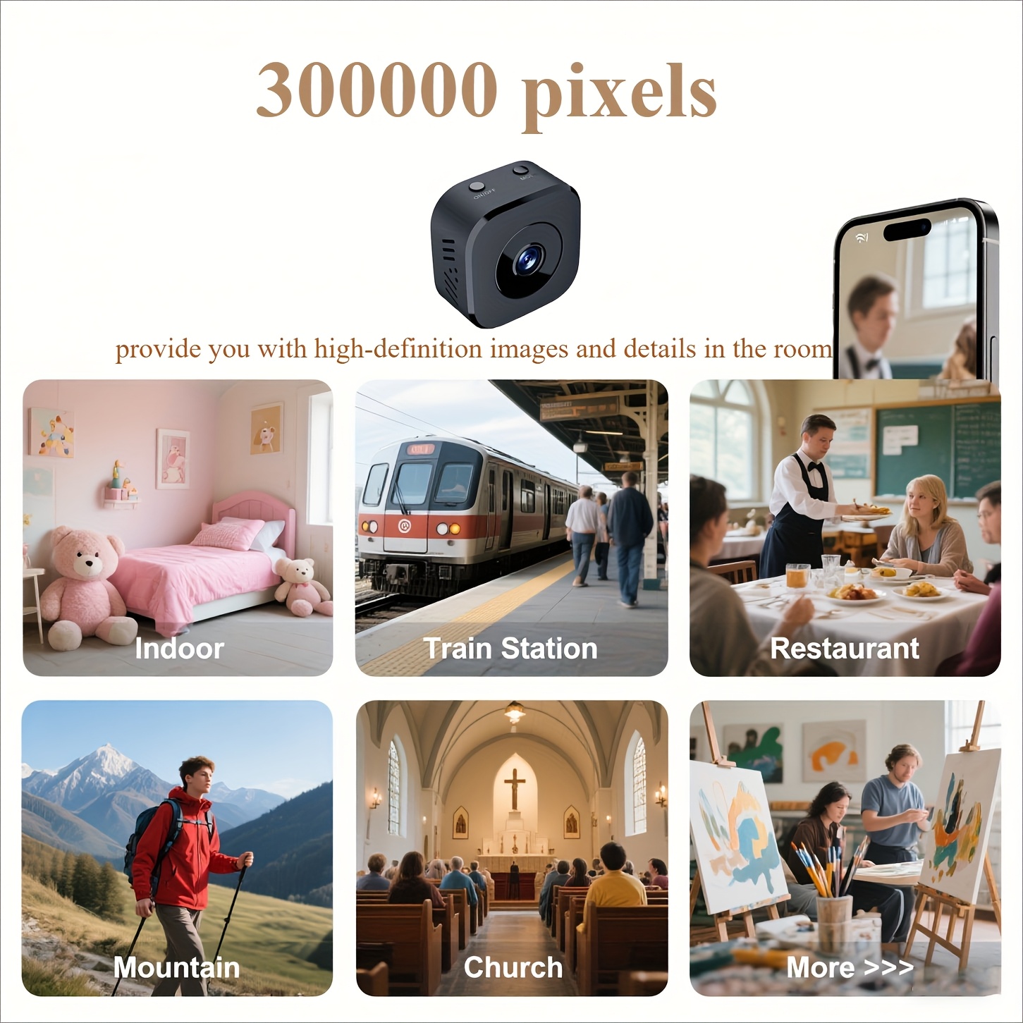 1080P HD Mini WiFi Camera Indo - Monitor Portable Usb recension och pris