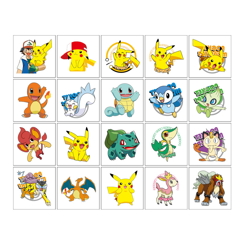 5*5cm 20pcs Pokemon Pikachu Ta - Laptop Accessories Wholesale recension och pris