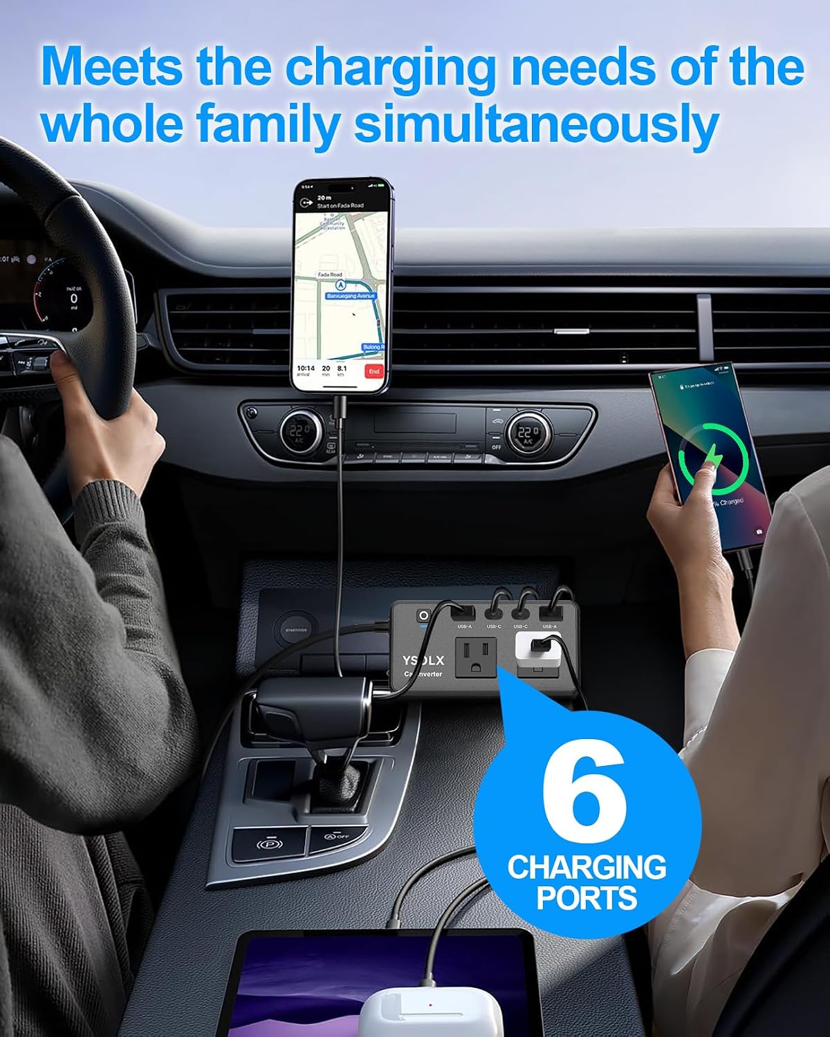 300W Portable ​Charger Car Pow - Usb C Power Adapter recension och pris