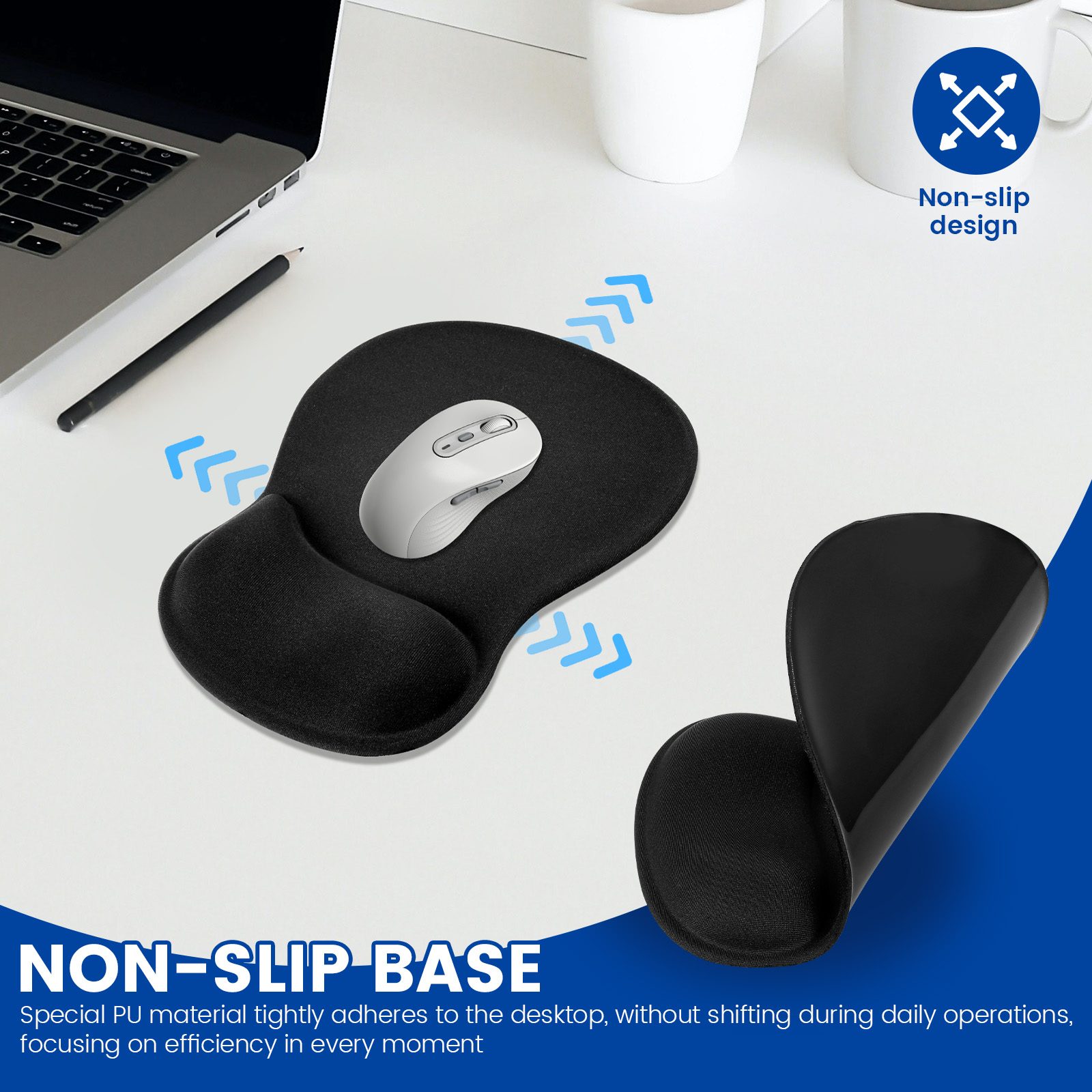 1/4 Pcs Ergonomic Mouse Pad No - Laptop Accessories For Wrist Support recension och pris
