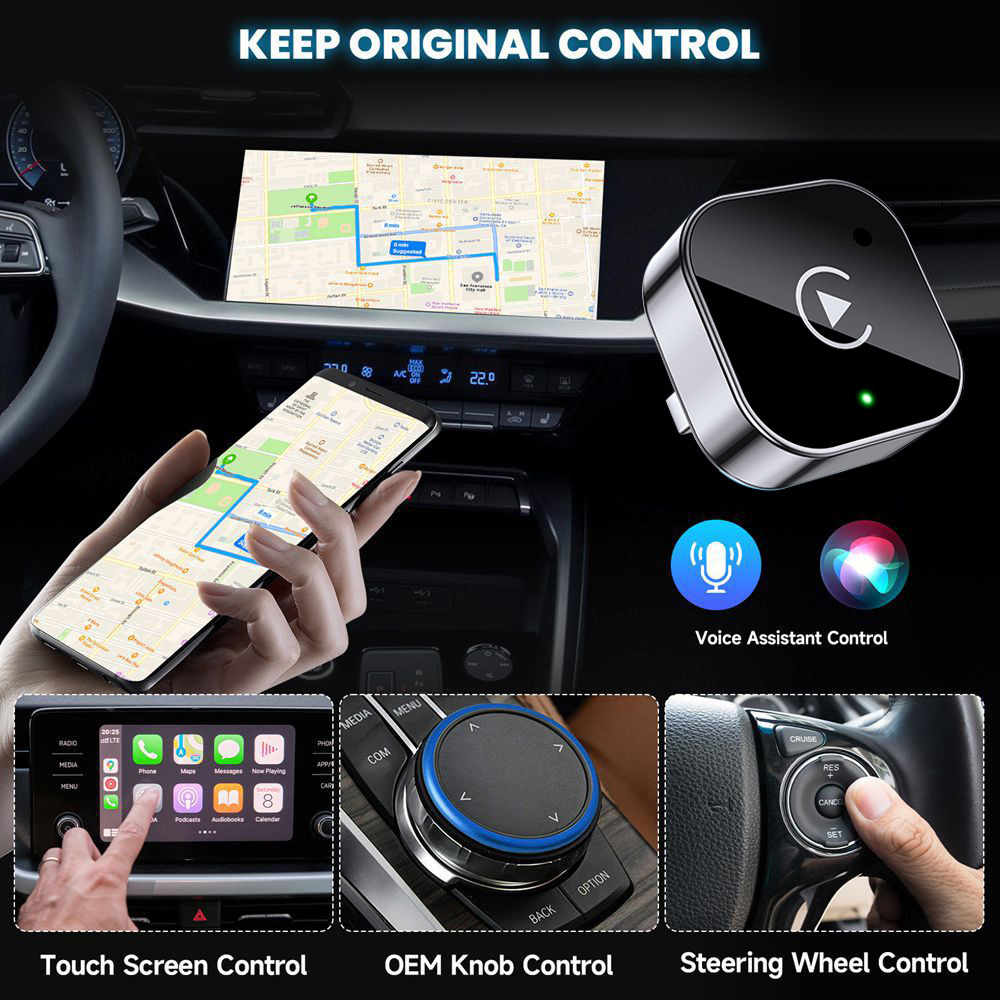 2-in-1 Wireless CarPlay & Andr - Usb C Power Adapter recension och pris