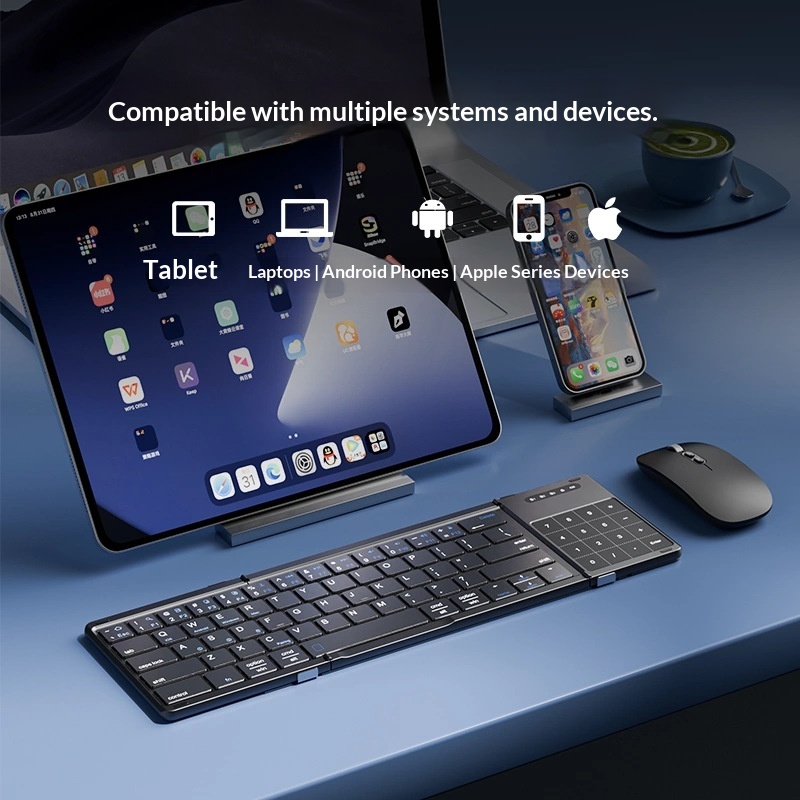 Mengzu Tri Fold Wireless Bluet - Laptop Accessories Gaming recension och pris