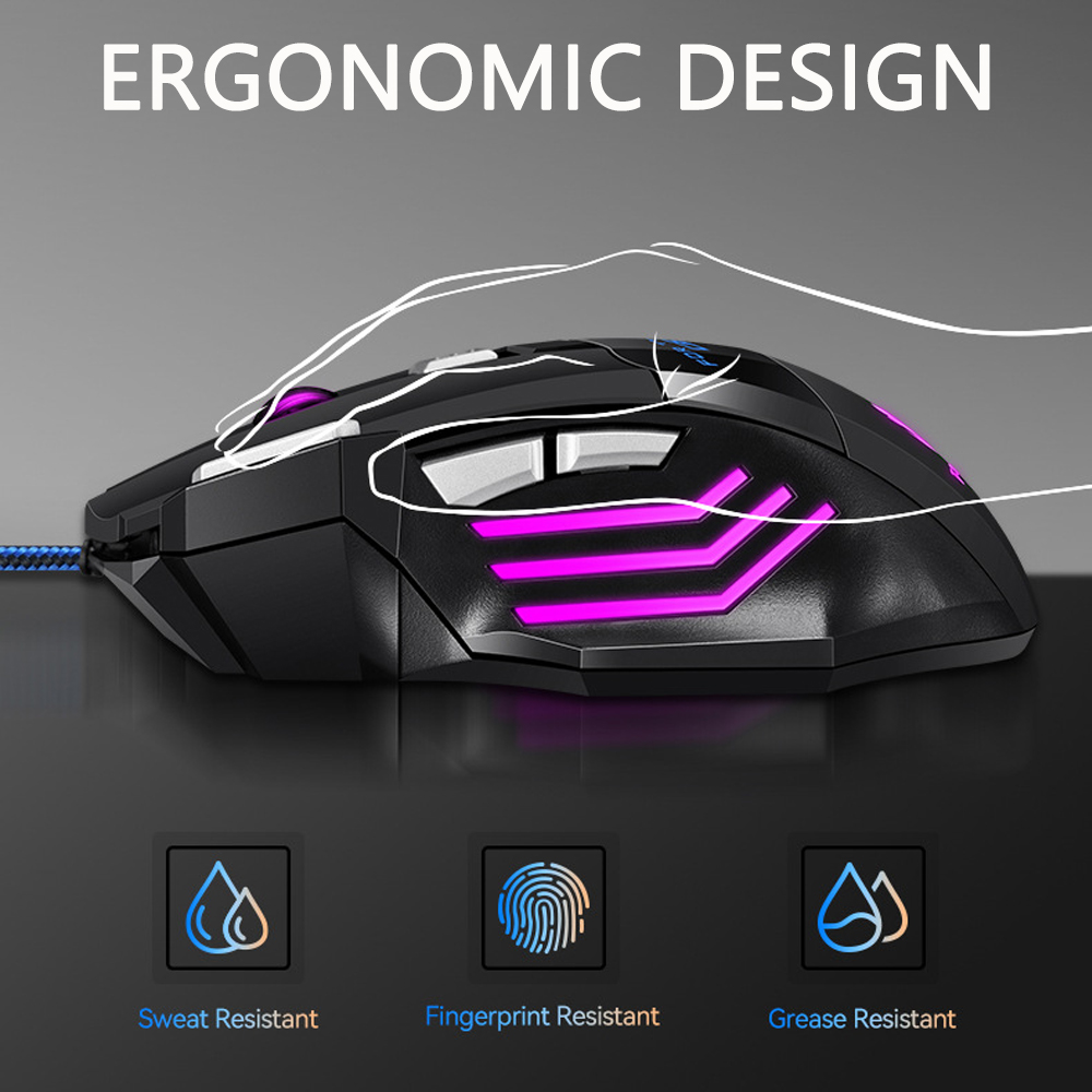 KEBIDUMEI USB Wired Gaming Mou - Laptop Accessories Rgb recension och pris