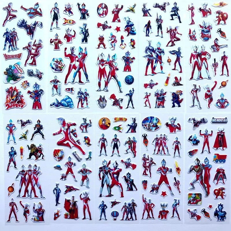10pcs Cartoon Ultraman 3D Bubb - Laptop Accessories For Protection recension och pris