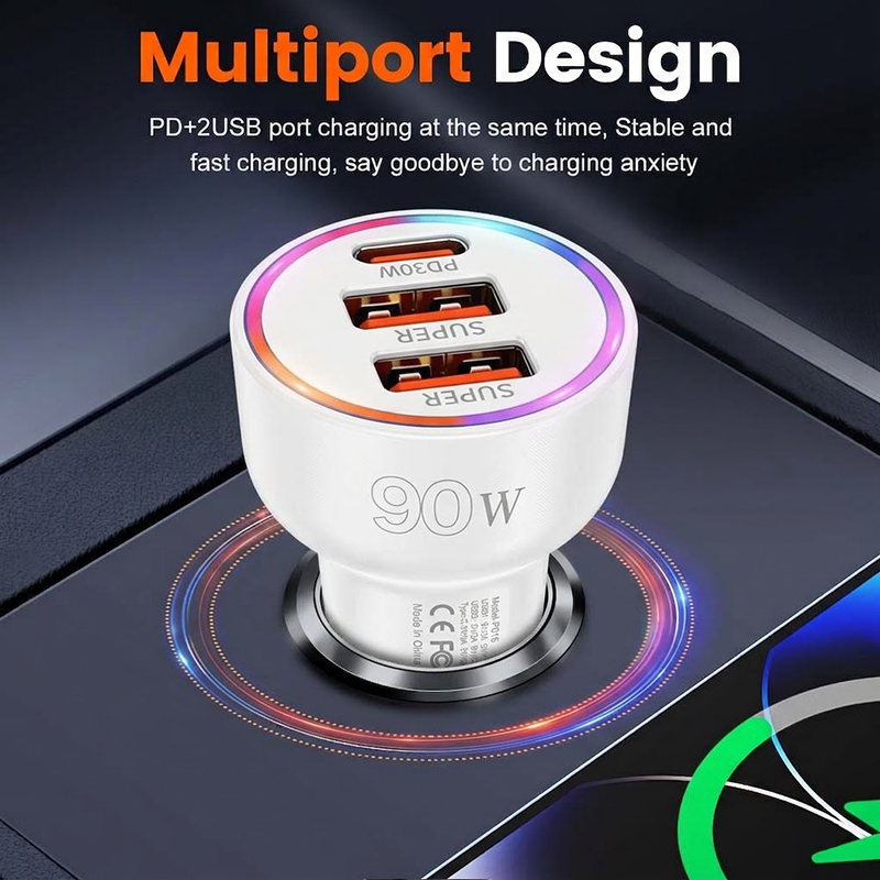 90W Car Charger Adapter with M - Usb C Power Adapter recension och pris