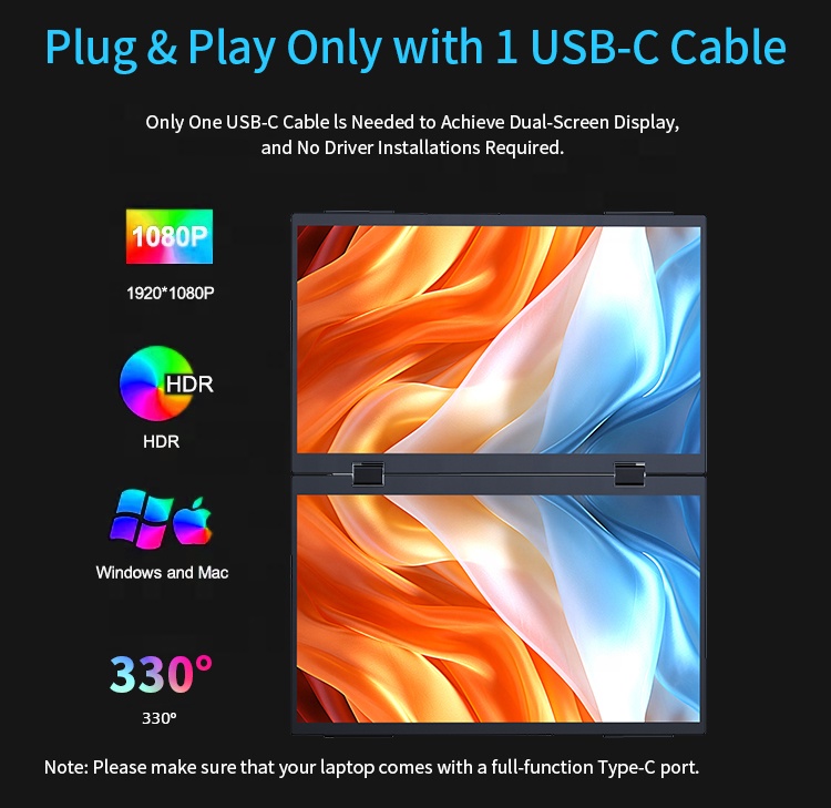 Custom logo Rotatable USB Type - Monitor Portable Usb recension och pris