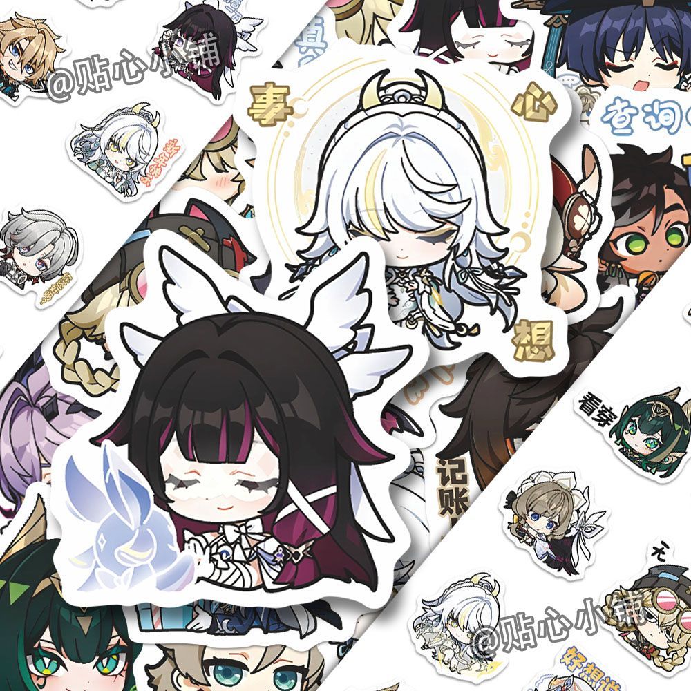 64PCS Genshin Impact Moon Maid - Laptop Accessories Wholesale recension och pris