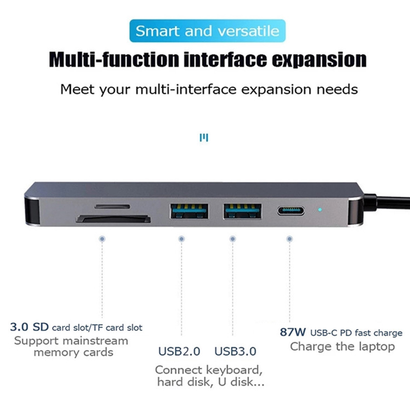 6 In 1 PD Type C Docking Stati - Usb C Docking Hub recension och pris