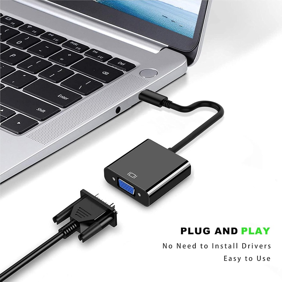TABLLYUGE USB C to VGA  Adatpe - Monitor Portable Usb recension och pris